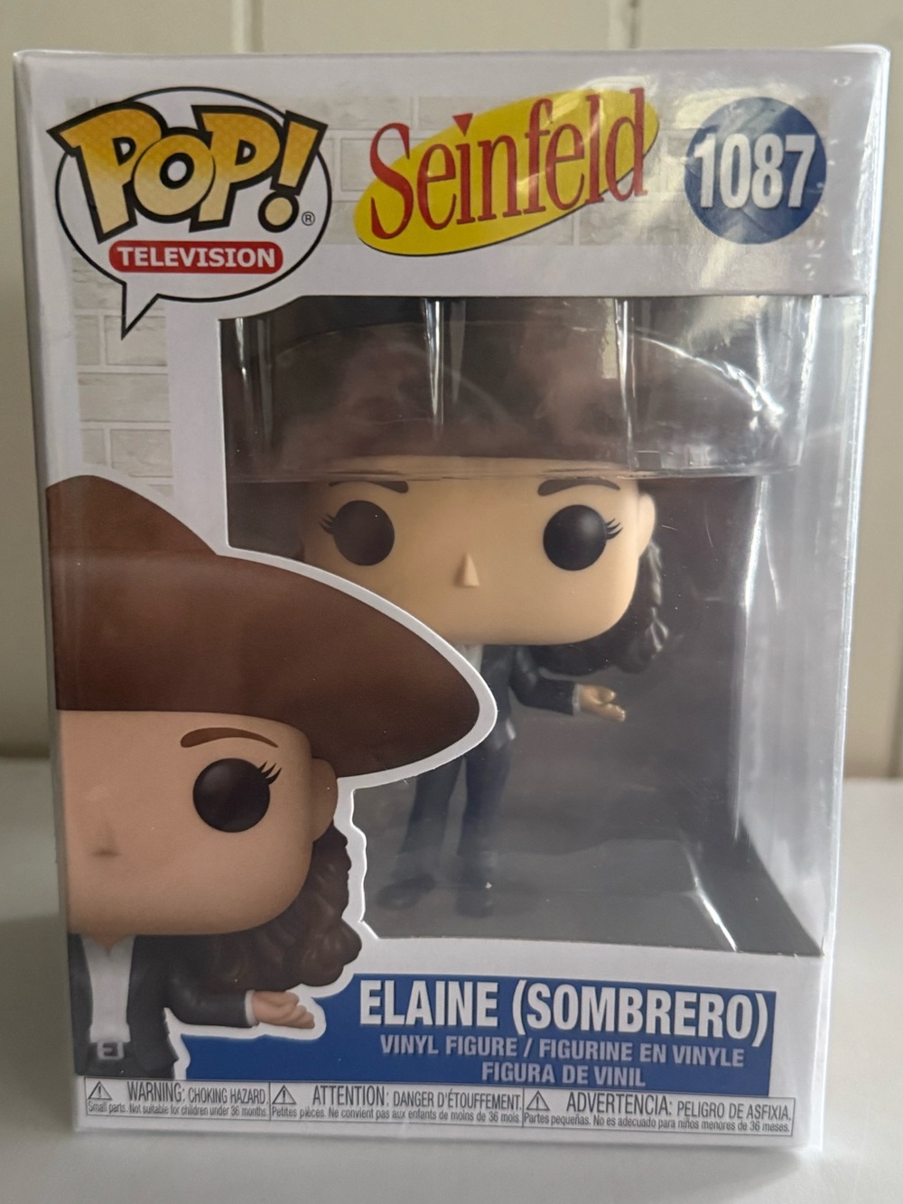 Funko Pop! Seinfeld Elaine (Sombrero) Vinyl Figure - Brown/Black
